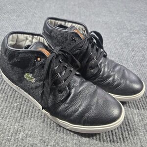 Lacoste Shoes Mens Size‎ 11 High Top Wool Leather Casual Benoit 7-26SPM000331